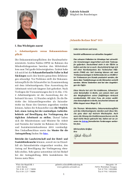 Berliner Brief - Gabriele Schmidt (MdB)