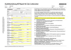 Ausf&uuml;llanleitung 8D Report f&uuml;r den Lieferanten