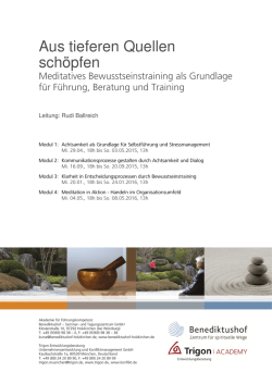 Ausführliche Beschreibung - Trigon Entwicklungsberatung