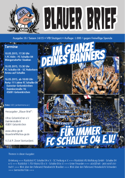 Blauer Brief Nr.16 - Ultras Gelsenkirchen