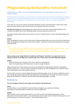 Pflegeanleitung ReitSandPro-Tretschicht