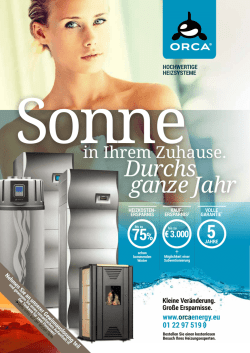 Durchs ganze Jahr - Heizungsw&auml;rmepumpen