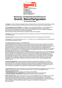 Granit, Stein/Hartgestein