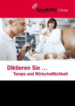 Diktieren Sie &hellip; - MediaInterface