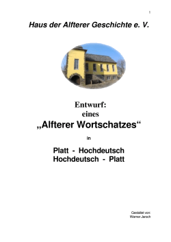 Alfterer-Wörterbuch - Konglomerat - Aad[...]
