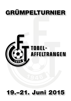 Grümpiheft 2015 - FC Tobel