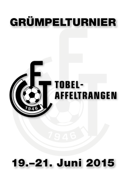 Gr&uuml;mpiheft 2015 - FC Tobel