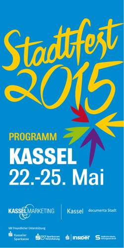 Programmheft zum Stadtfest 2015