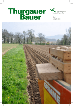 Ausgabe 14  - Verband Thurgauer Landwirtschaft