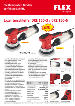 Exzenterschleifer ORE 150-3 / ORE 150-5