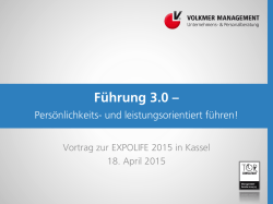 Vortrag - Volkmer Management
