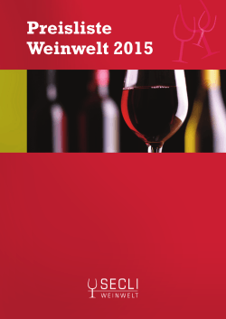 Preisliste Weinwelt 2015