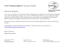 DLRG Sommer-Spa&szlig; f&uuml;r die ganze Familie