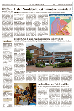 Ostfriesen-Zeitung, Ausgabe: Emden, vom: Dienstag, 14. April 2015