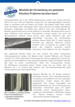 Weshalb die Verwendung von geklebten