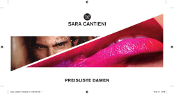 PREISLISTE DAMEN - Sara Cantieni Kosmetik