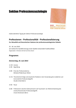 Programm - Deutsche Gesellschaft für Soziologie