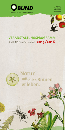 Veranstaltungsprogramm 2015/2016