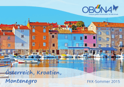 Österreich, Kroatien, Montenegro - Oböna FKK