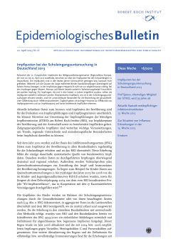 Epidemiologisches Bulletin 16/2015 (PDF, 242KB, Datei ist