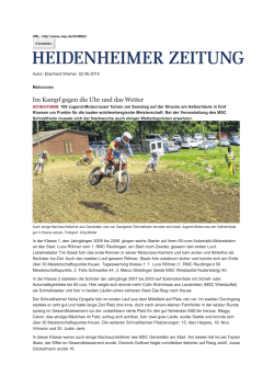 Im Kampf gegen die Uhr und das Wetter