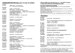 Gottesdienstordnung - Heilig-Kreuz