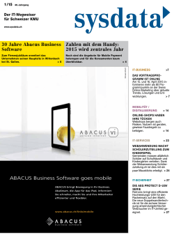 30 Jahre Abacus Business Software Zahlen mit dem