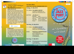 Flyer Jazz Port Festival Bremerhaven 2015