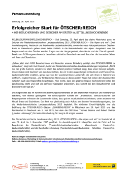 Pressetext als pdf - Niederösterreichische Landesausstellung
