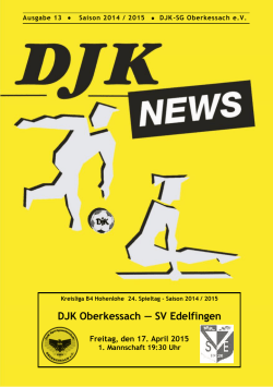DJK Oberkessach &mdash; SV Edelfingen