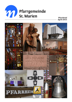 Pfarrbrief April 2015 - Kath. Kirchengemeinde St. Marien Neunkirchen
