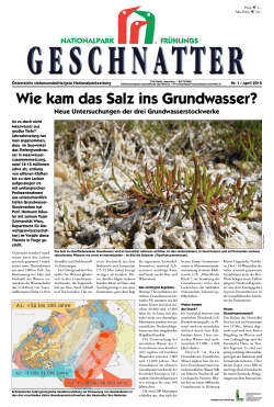 Geschnatter April/2015 - Nationalpark Neusiedler See Seewinkel