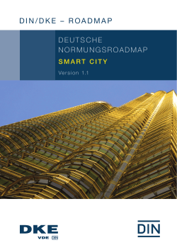 Normungsroadmap Smart City - DIN Deutsches Institut für Normung
