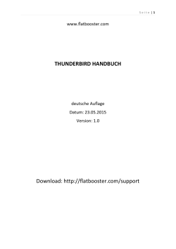 THUNDERBIRD HANDBUCH Download: http://flatbooster.com/support