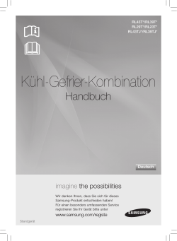 Kühl-Gefrier-Kombination - Manual und bedienungsanleitung.