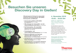 Besuchen Sie unseren Discovery Day in Gießen!