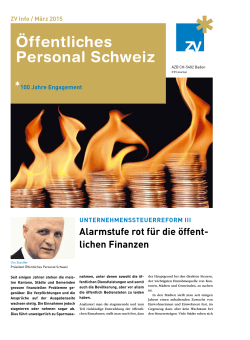 Ausgabe 3 - Öffentliches Personal Schweiz