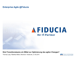 Enterprise Agile @Fiducia - Transitionsteams_ET