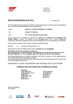 INFOS SPONSORENLAUF 2015