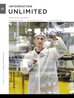 Information Unlimited Magazin - Vol. 27 - COPA-DATA