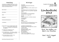 Lindenbichl 2015 - Evangelische Kirchengemeinde Herrsching