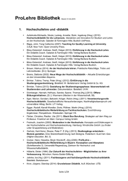 Bibliothek - ProLehre - Technische Universit&auml;t M&uuml;nchen