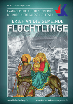 FluchtlINGE - Evangelisch in Bedburg