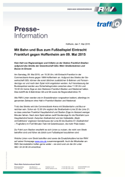 Presseinformation Eintracht-Hoffenheim