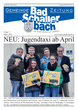 Folge 3/2015 - Gemeinde Bad Schallerbach