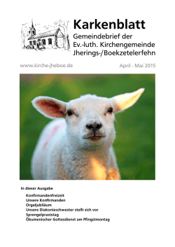 Karkenblatt April - Mai 2015 - in Jherings
