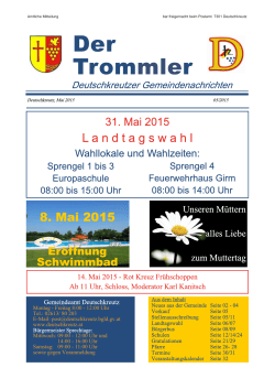 Trommler Mai 2015 - Gemeinde Deutschkreutz