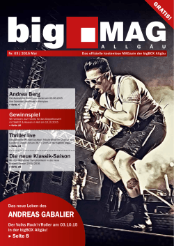 bigMAG 03/2015 - bigBOX Allgäu