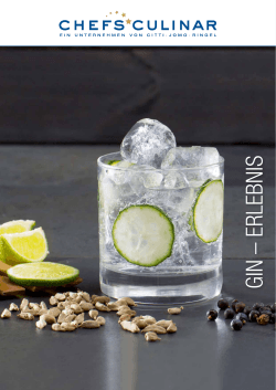 Gin-Erlebnis 2015 - CHEFS CULINAR Plus