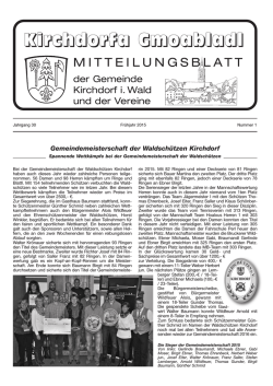 Gmoabladl - Fr&uuml;hjahr 2015
